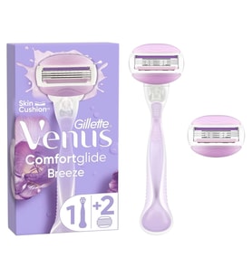 Gillette Venus Comfort Glide Breeze Tıraş Makinesi + 2 Adet Yedek Başlık