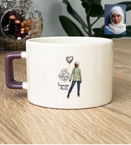 Kişiye Özel Karikatürlü Cute But Capricorn Oğlak Burcu Lüks Fincan Doğum Günü Hediyesi