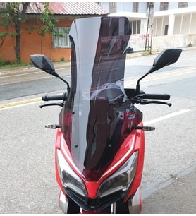 MOTOCAM RKS Reale 125 Ön Cam 2023-2026 Model 78cm Siyah Renkli 4mm UZUN