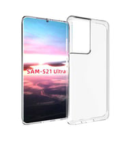 Samsung Galaxy S21 Ultra Uyumlu Kılıf Zore Süper Silikon Kapak (Renksiz)