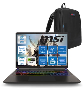 Msı Vector 16 Intel Core Ultra 9 275HX 16GB 2tb SSD RTX5080 16GB Tdp 175W Gddr7 Freedos 16" Qhd+ 240Hz Taşınabilir Bilgisayar A2XWIG090XTRF03 + Zetta Çanta
