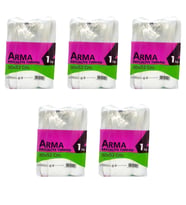 Naksan Arma Şeffaf Naylon 5 lik 30x52 Cm. Bakkaliye Poşeti Torbası - 1 Kg. - Ort. 85 Adet - 5 Paket  (Beyaz)