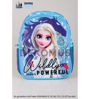 LİSANSLI FROZEN ELSA TEK BÖLMELİ KÜÇÜK BOY 32 CM ANAOKULU ÇANTASI (Mavi)