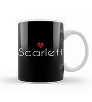 Scarlett Cute Heart Tasse Kupa Bardak Porselen