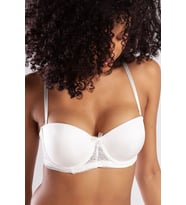 Giyim Gala Push-up Strapless Bra, Ekru Konforlu Ve Şık Sütyen, Strapless