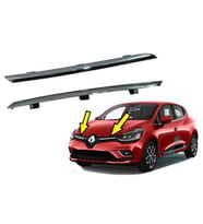 Renault Clio 4 Ön Panjur Çitası Takım (Parlak Nikelaj)