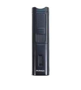 Parmida 3 Torch Pürmüz Sehpalı Gövdesi Deri Siyah Metal Puro Çakmağı - TR9490