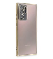 Durukar® Samsung Galaxy Note 20 Ultra Kılıf Lensli Silikon - Gold