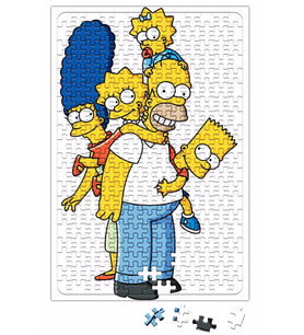 Familia Simpsons Puzzle 240 Parça Yapboz