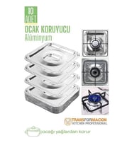 Ocak Koruyucu Folyo - Kızartma Yemek Koruyucu Folyo 10 Adet