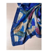 Fırça Desenli Bambu Eşarp (Bordo, Siyah, Lajivert Tonlar)