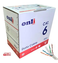 Onli 305Mt 23AWG UTP CAT6 Network Kablosu Gri Yerli Üretim