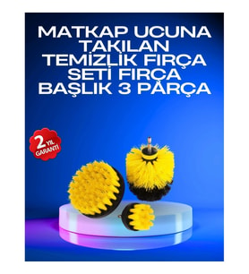Mey İthalat® Profesyonel Matkap Ucu Temizlik Fırçası 3’lü Set