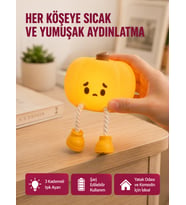 Pumpkin LED Night Light Dokunmatik Şarjlı Silikon Gece Lambası Yeni Nesil