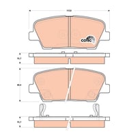 Hyundai Santa Fe Kia Sorento Arka Fren Balatası 2006-2018