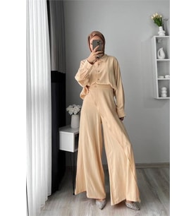kadın tunik pantolon ikili tesettür takım DPMS052