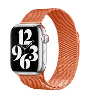 Apple Watch 38mm Uyumlu Kordon Hasır Metal Mıknatıslı Örgü Zore KRD-01 Kayış