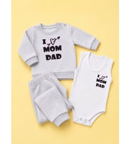 3'lü Hediye Set Mevsimlik Takım + Bebek Body Zıbın Baskı Çeşitleri