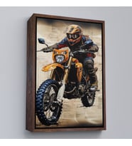 Çerçeveli Cros Motor Sürücüsü Tablosu (Altın)