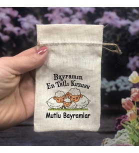 Bayram Harçlık Kesesi - ( 5 ADET ) Kurban Bayramı (Ham)