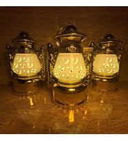Ramazan Kandili 10cm 12 li Kutu Dekoratif LED Aydınlatma