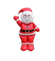 Yılbaşı Partisi Ayaklı Noel Baba Folyo Balon 155 cm 1 Adet