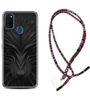 Samsung M21 M22 M23 M30 M31S M32 Kılıf Boyun Asklı Rasta Silikon Black Fox 1325