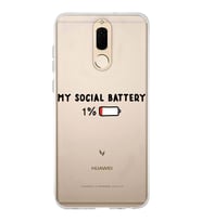Huawei Mate 10 Lite Uyumlu Baskılı Yumuşak Silikon Şeffaf Telefon Kılıfı