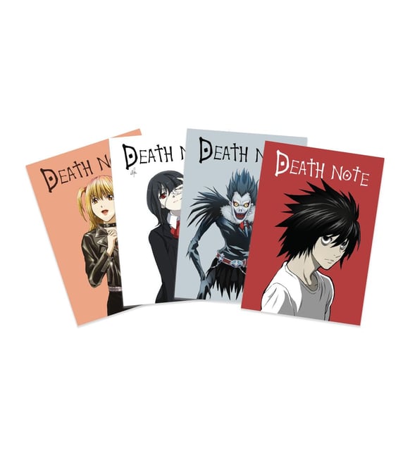 Anime Serisi Death Note Poster Kart 4'lü Set