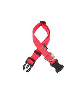 Actirex Neon Yumuşak Doku Ayarlanabilir Köpek Boyun Tasma Red 35-58cm (Kırmızı)