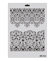Dantel Seri Dn-914 Stencil 35X25 Cm