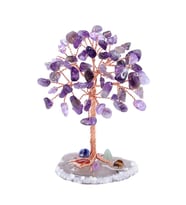 Valkyrie Ametist “Yaşam Ağacı” Kristal Bonsai – Doğal Taş Dekor El Yapımı Tel Ağaç Meditasyon & Ofis Masaüstü Süs