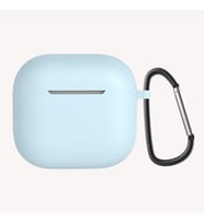 Apple Airpods 4 Uyumlu Zore Standart Silikon Kılıf (Açık Mavi)