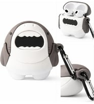Huawei ile uyumlu FreeBuds 5 Sert Kulaklık Kılıfı Yumuşak Soft Dokunuş Karakter Görünümlü Cartoon Kılıf Köpekbalığı