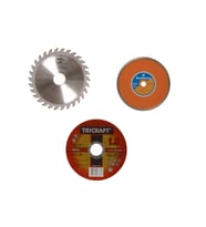 3 Lü 115mm Turbo Mermer Fayans, ,ahşap,metal Kesme Disk Seti