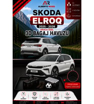 Skoda Elroq 2025 - 2026 Araca Özel 3D Bagaj Havuzu