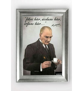 Gümüş Çerçeveli Atatürk Tablo a467