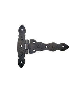 Antika Tarz Dekoratif Pirinç Kuyruklu Düğmeli Menteşe No2 - 138x167 mm, Oksit