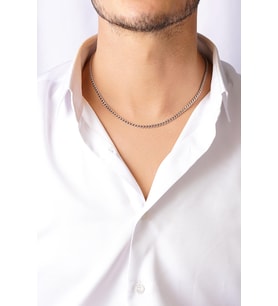 14 Ayar Altın Gurmet Zincir Erkek Kolye 3.65 mm (Rose)
