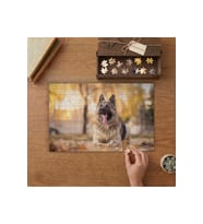 Alman Çoban Köpeği Tasarımı 240 parça Ahşap Puzzle Ahşap Kutuda MP08605