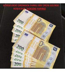 1000  ADET YENİ 200 EURO GEÇERSİZ EĞLENCE OYUN ŞAKA  DÜĞÜN PARASI