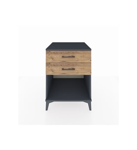 Kronos Komodin 2 Çekmeceli 60x59x80 Antrasit-Çam