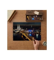 Köln Katedrali - Almanya Tasarımı 240 parça Ahşap Puzzle Ahşap Kutuda MP03998