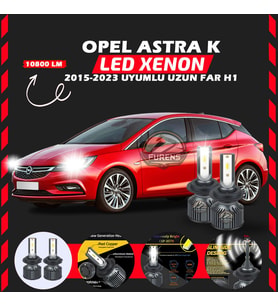 Opel Astra K 2015-2023 Uzun Far Uyumlu Şimşek Etkili Led Xenon Premium Series H1