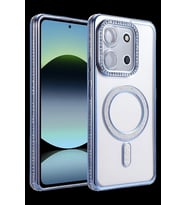 Xiaomi Redmi 15C 4G Uyumlu Joke Simli Magneticsafe Kılıf - Mavi