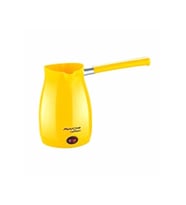 AWOX CAFFEEN  SARI  ELEKTRİKLİ CEZVE  TÜRK KAHVESİ  MAKİNESİ  PLASTİK   ÇİFT AĞIZ   0.4LT - 5 FİNCAN   1000W GO-53-vice 00086