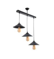 MYLİGHTS  RETRO RUSTİK VİNTAGE  SIRALI MASA ÜSÜT  SARKIT  METAL AVİZE TABAN EN  60 CM