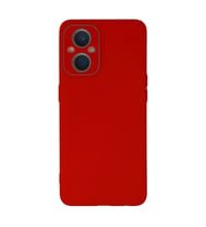 Oppo Reno 7 Lite Kılıf Lansman Glass Kapak - Kırmızı