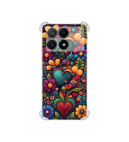 PrintiFy Poco X6 Pro ile Uyumlu Düşlerin Dansı Serisi Çiçeklerin Dansı Tasarımlı Uv Baskılı Köşe Korumalı Antişok Kılıf