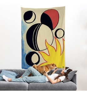 Alexander Calder - Güneşin Arkasındaki Paskalya Yumurtaları Duvar Örtüsü--7286